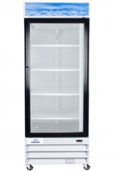 Danair 1 swinging glass door 29 inches merchandiser cooler for pops, bottles, fresh food, etc....