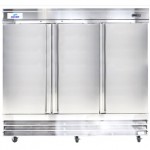 Stainless steel 3 swinging doors 80" wide, commercial freezer from Danair